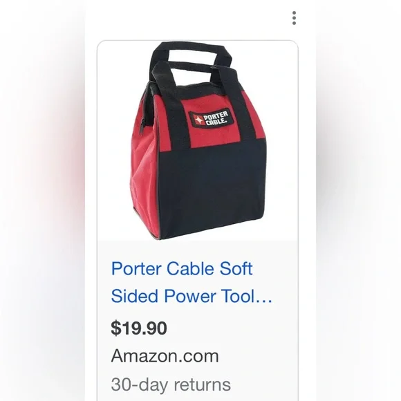 Get 10 Porter Cable contractor bags 10” x 7” x  12”. (Retail $20 each) - Picture 2 of 2